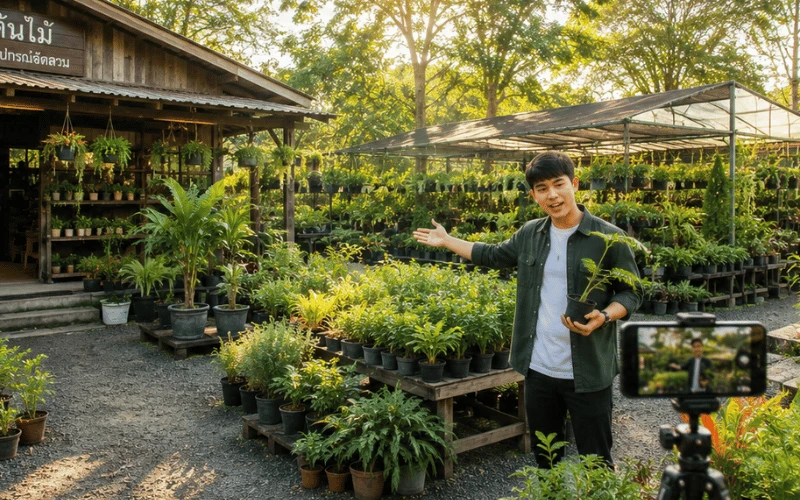 ขายต้นไม้.com ร่วมโปรโมตรีวิวร้านขายต้นไม้ใกล้กรุงเทพ และสวนต้นไม้